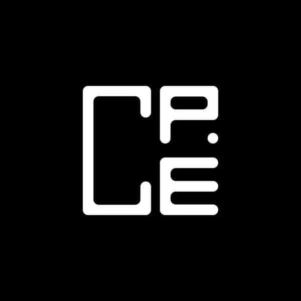 Cpe Lettre Logo Design Créatif Avec Graphique Vectoriel Cpe Logo — Image vectorielle