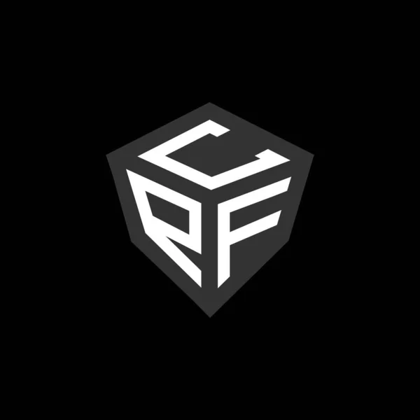 Cpf Carta Logotipo Design Criativo Com Gráfico Vetorial Logotipo Simples — Vetor de Stock