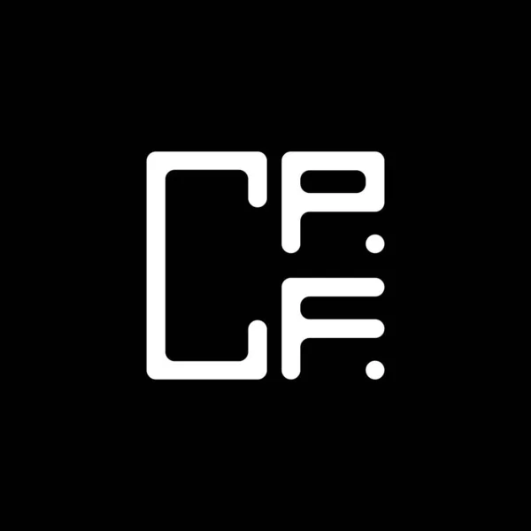 Cpf Letter Logo Kreatives Design Mit Vektorgrafik Cpf Einfaches Und — Stockvektor