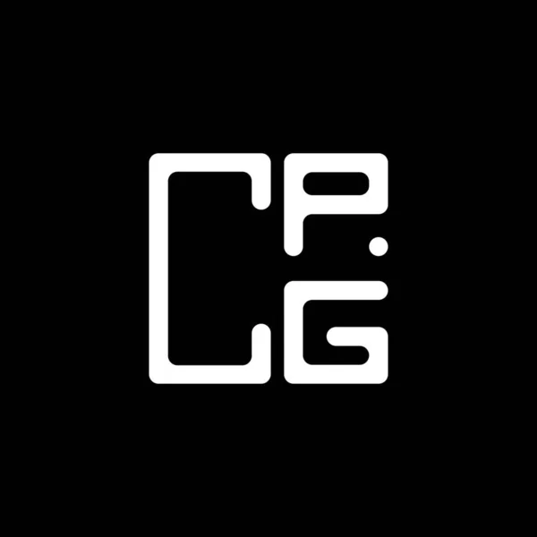 Cpg Brev Logotyp Kreativ Design Med Vektor Grafik Cpg Enkel — Stock vektor