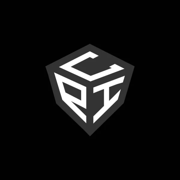 Cpi Carta Logotipo Design Criativo Com Gráfico Vetorial Cpi Logotipo — Vetor de Stock