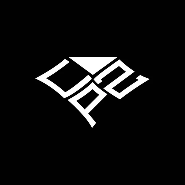Cpz Carta Logotipo Design Criativo Com Gráfico Vetorial Logotipo Simples — Vetor de Stock