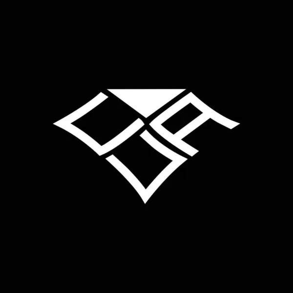 Cua Carta Logotipo Design Criativo Com Gráfico Vetorial Cua Logotipo —  Vetores de Stock