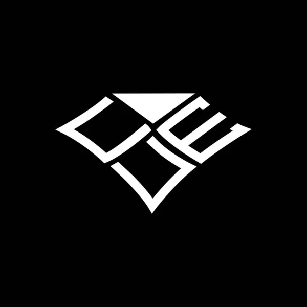 Cue Harf Logosu Yaratıcı Tasarımı Vektör Grafik Cue Basit Modern — Stok Vektör