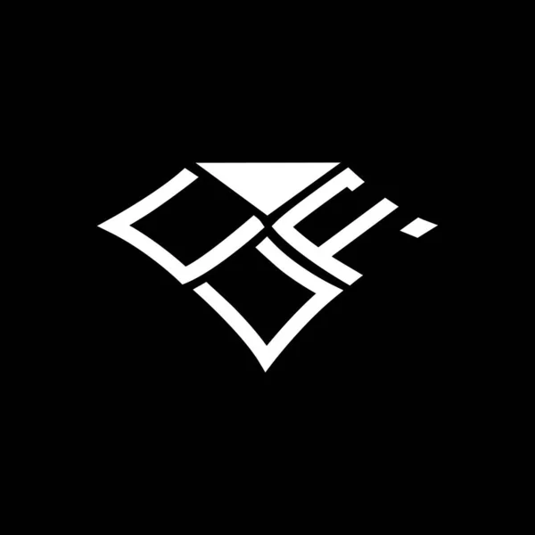 Cuf Carta Logotipo Design Criativo Com Gráfico Vetorial Logotipo Simples — Vetor de Stock