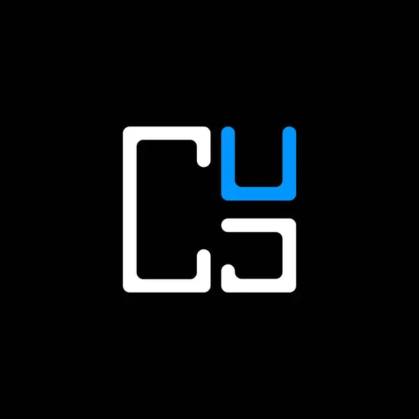 Cuj Letter Logo Creative Design Vector Graphic Cuj Simple Modern — Stock Vector