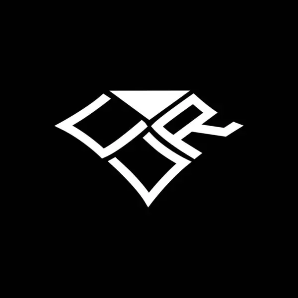 Cur Carta Logotipo Design Criativo Com Gráfico Vetorial Logotipo Simples — Vetor de Stock