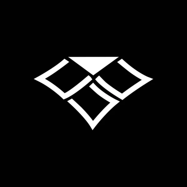Cuu Harf Logosu Tasarımı Vektör Grafik Cuu Basit Modern Logo — Stok Vektör