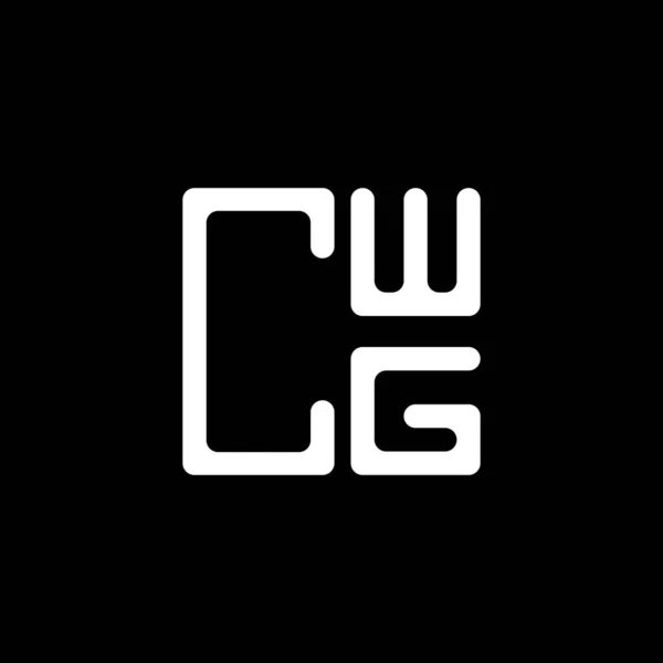 Cwg Brev Logotyp Kreativ Design Med Vektor Grafik Cwg Enkel — Stock vektor