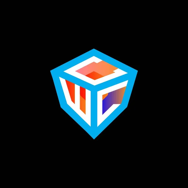 ベクトルグラフィック CwlシンプルかつモダンなロゴとCwlの手紙のロゴの創造的なデザイン Cwl豪華なアルファベットデザイン — ストックベクタ