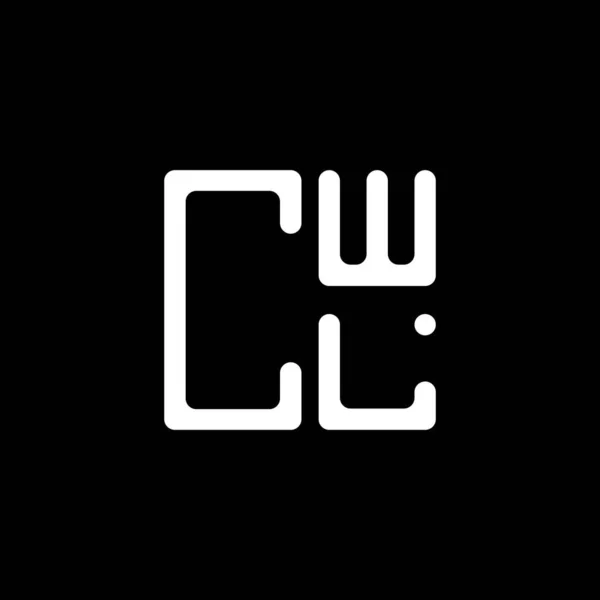 Logo Lettera Cwl Design Creativo Con Grafica Vettoriale Logo Semplice — Vettoriale Stock
