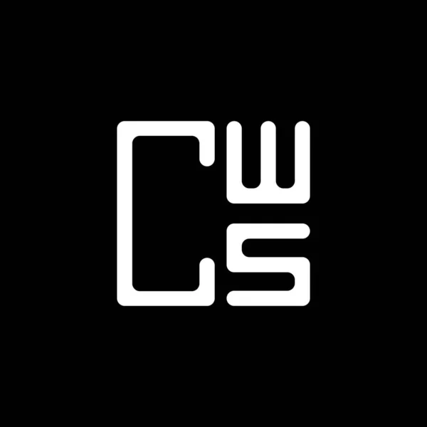 Cws Літерний Логотип Творчого Дизайну Векторною Графікою Cws Простий Сучасний — стоковий вектор
