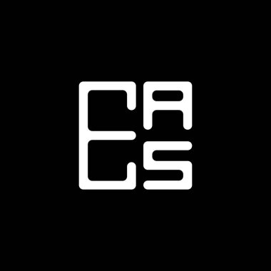 EAS harfli yaratıcı logo tasarımı vektör grafik, EAS basit ve modern logo. EAS lüks alfabe tasarımı  