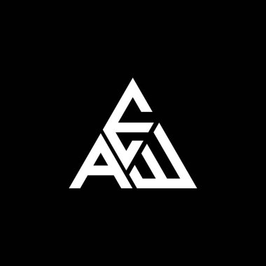 EAW harf logosu tasarımı vektör grafik, EAW basit ve modern logo. EAW lüks alfabe tasarımı  