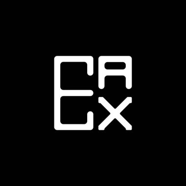 EAX harfli yaratıcı logo, vektör grafik, EAX basit ve modern logo. EAX lüks alfabe tasarımı  