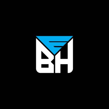 EBH harf logosu yaratıcı tasarımı vektör grafik, EBH basit ve modern logosu. EBH lüks alfabe tasarımı  