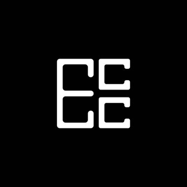 ECC harf logosu yaratıcı tasarım vektör grafik, ECC basit ve modern logo. ECC lüks alfabe tasarımı  