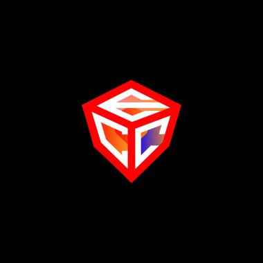 ECC harf logosu yaratıcı tasarım vektör grafik, ECC basit ve modern logo. ECC lüks alfabe tasarımı  