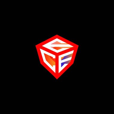ECE harf logosu tasarımı vektör grafik, ECE basit ve modern logo. ECE lüks alfabe tasarımı  