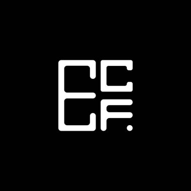 ECF harf logosu yaratıcı tasarımı vektör grafik, ECF basit ve modern logo. ECF lüks alfabe tasarımı  