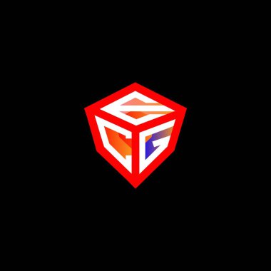 ECG harf logosu tasarımı vektör grafik, ECG basit ve modern logo. ECG lüks alfabe tasarımı  