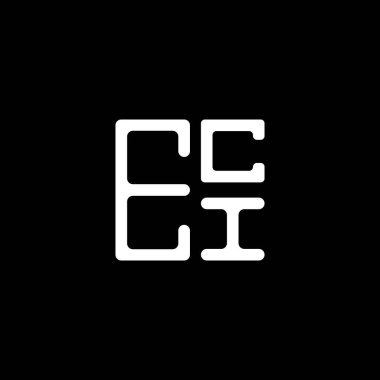 ECI harf logosu yaratıcı tasarımı vektör grafik, ECI basit ve modern logo. ECI lüks alfabe tasarımı  