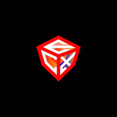ECX harf logosu yaratıcı tasarımı vektör grafik, ECX basit ve modern logo. ECX lüks alfabe tasarımı  