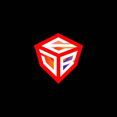 EDB harfi logo yaratıcı tasarımı vektör grafik, EDB basit ve modern logo. EDB lüks alfabe tasarımı  