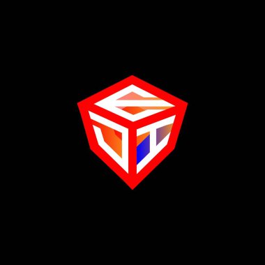 EDI mektup logosu tasarımı vektör grafik, EDI basit ve modern logo. EDI lüks alfabe tasarımı  