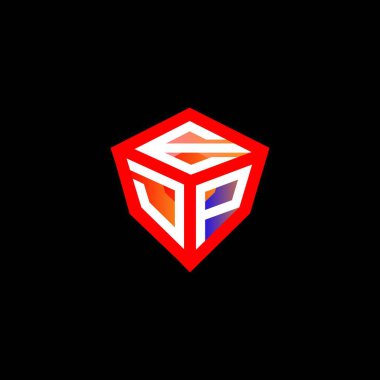 EDP harf logosu yaratıcı tasarım vektör grafik, EDP basit ve modern logo. EDP lüks alfabe tasarımı  
