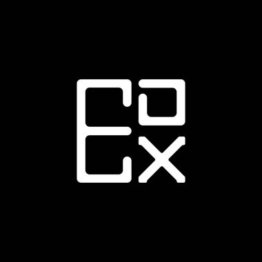 EDX harfli yaratıcı logo, vektör grafik, EDX basit ve modern logo. EDX lüks alfabe tasarımı  