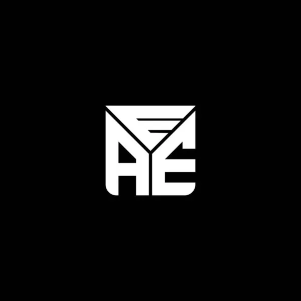 Eae Harf Logosu Yaratıcı Tasarımı Vektör Grafik Eae Basit Modern — Stok Vektör