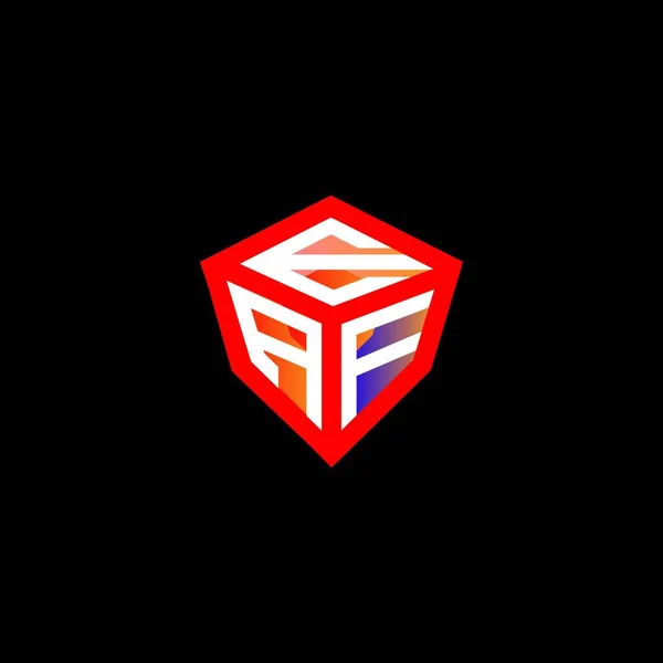Eaf Letter Logo Kreatives Design Mit Vektorgrafik Eaf Einfaches Und — Stockvektor