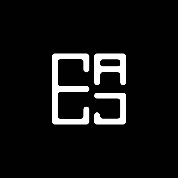 Eaj Carta Logotipo Design Criativo Com Gráfico Vetorial Eaj Logotipo — Vetor de Stock