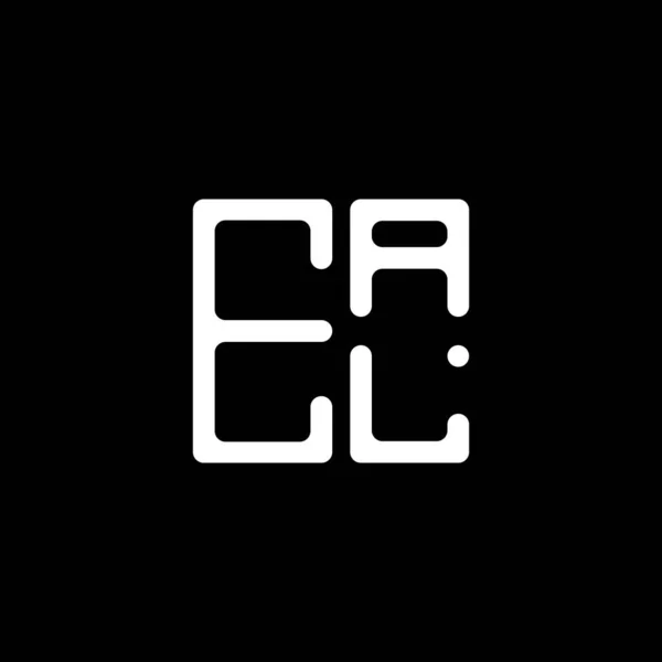 Eal Carta Logotipo Design Criativo Com Gráfico Vetorial Eal Logotipo — Vetor de Stock