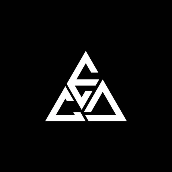 Ecd Letter Logo Creative Design Vector Graphic Ecd Απλό Και — Διανυσματικό Αρχείο