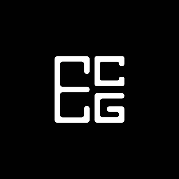 Ecg Letter Logo Creative Design Vector Graphic Ecg Simple Modern — Stock Vector