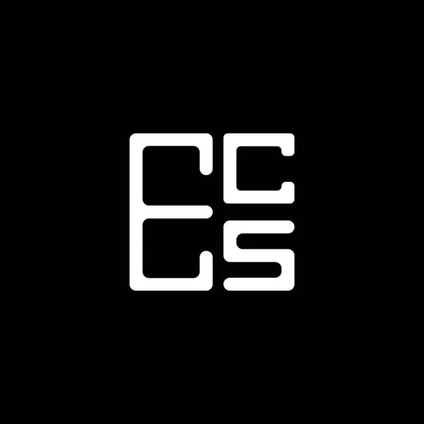 Ecs Letter Logo Kreatives Design Mit Vektorgrafik Ecs Einfaches Und — Stockvektor