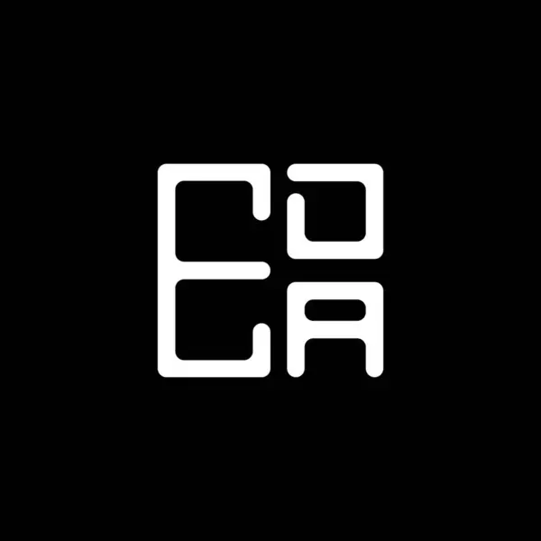 Eda Carta Logotipo Design Criativo Com Gráfico Vetorial Eda Logotipo — Vetor de Stock
