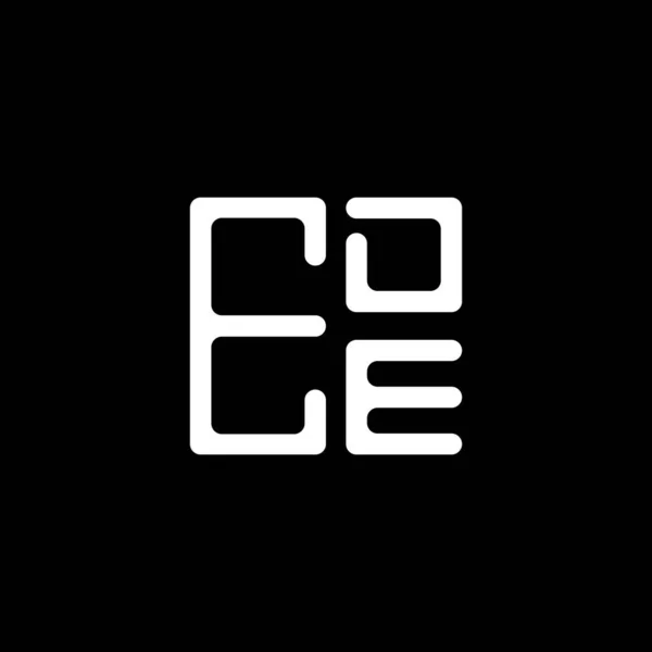 그래픽 Ede 현대적인 로고와 Ede 크리에이 디자인 Ede 알파벳 디자인 — 스톡 벡터