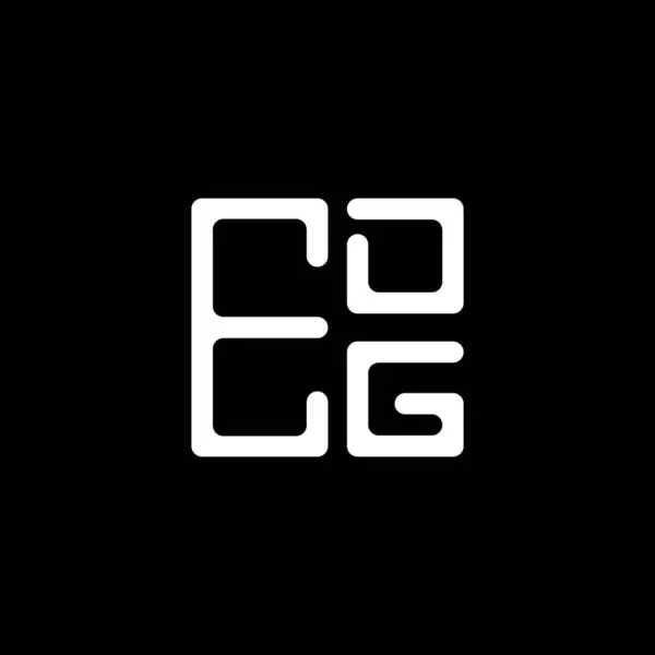 Edgレターロゴ ベクターグラフィック Edgシンプルでモダンなロゴを使用したクリエイティブデザイン Edg豪華なアルファベットデザイン — ストックベクタ
