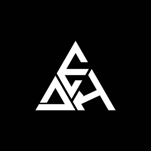 Edh Carta Logotipo Design Criativo Com Vetor Gráfico Edh Logotipo — Vetor de Stock