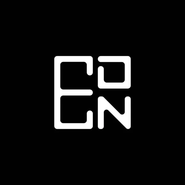 Edn字母标志创意设计与矢量图形 Edn简单而现代的标志 Edn豪华字母设计 — 图库矢量图片
