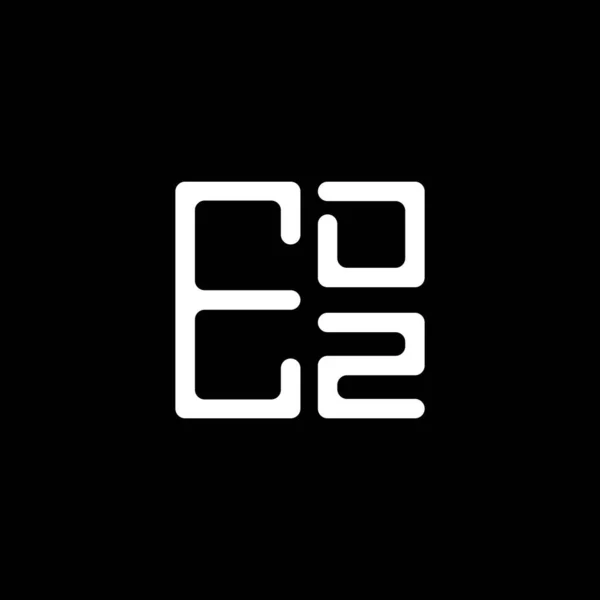 Edz Carta Logotipo Design Criativo Com Vetor Gráfico Edz Logotipo — Vetor de Stock