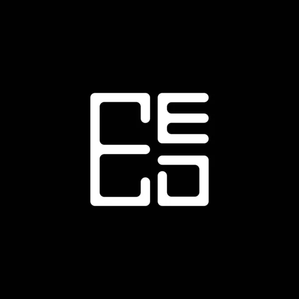 Eed Carta Logotipo Design Criativo Com Gráfico Vetorial Logotipo Simples — Vetor de Stock