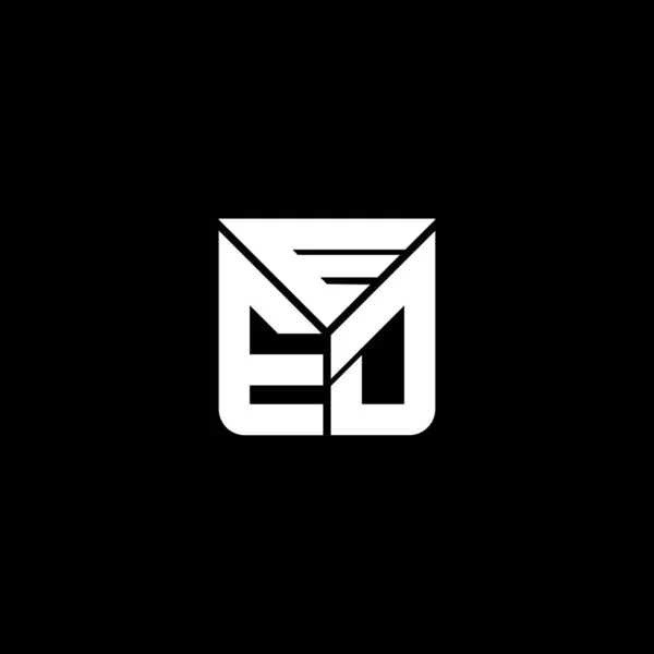 Eed字母标志创意设计与矢量图形 Eed简单而现代的标志 Eed豪华字母设计 — 图库矢量图片