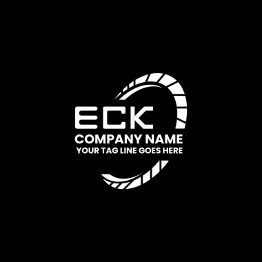 ECK harfi logo yaratıcı tasarımı vektör grafik, ECK basit ve modern logo. ECK lüks alfabe tasarımı  