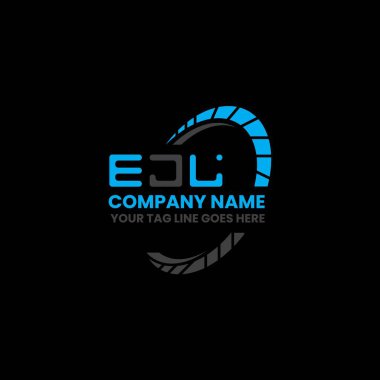 EJL harf logosu tasarımı vektör grafik, EJL basit ve modern logo. EJL lüks alfabe tasarımı  