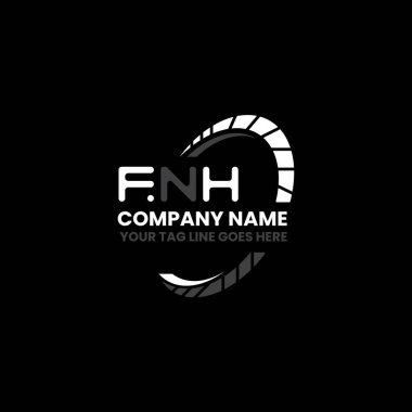 FNH harf logosu yaratıcı tasarımı vektör grafik, FNH basit ve modern logo. FNH lüks alfabe tasarımı  