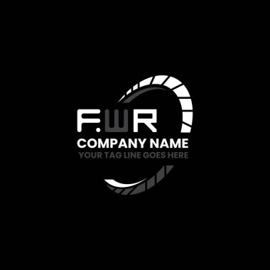 FWR harfi logo yaratıcı tasarımı vektör grafik, FWR basit ve modern logo. FWR lüks alfabe tasarımı  